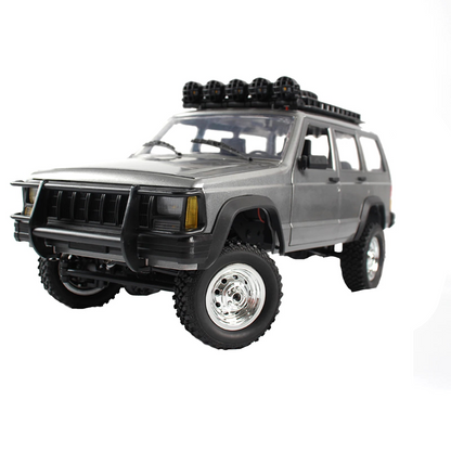 WLtoys MN78 1:12 RTR 4WD Off-Road RC Car, 2.4G proportional, 280 motor, LED lights, 7.4V 1200mAh, Blue/Silver