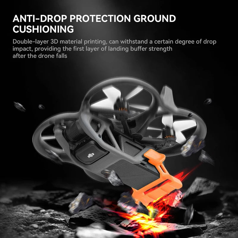 Flight Tail for DJI Avata - Quick-Release Battery Holder Flying Protective Cover Base Mount For Avata Drone Accessories 9 Flight Tail for DJI Avata, ANTI-DROP PROTECTION GROUND CUSHIONING Double-