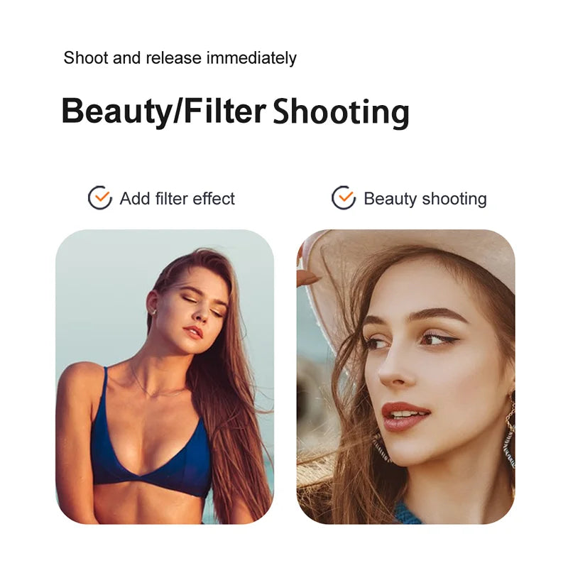 V88 Drone, shoot and release immediately beautylfilter shooting add filter effect beauty