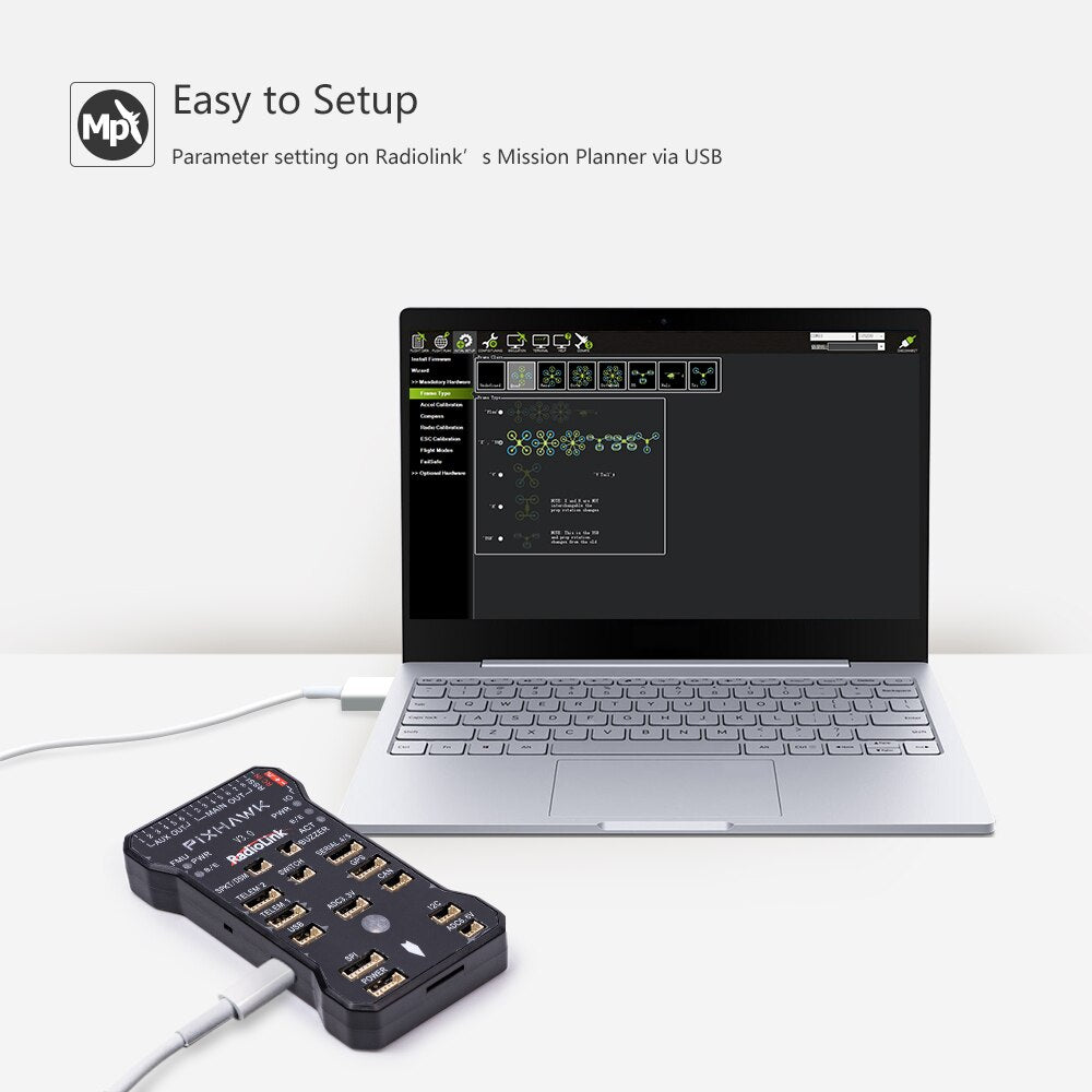 to Setup Mp Parameter setting on Radiolink' s Mission Planner via USB 40