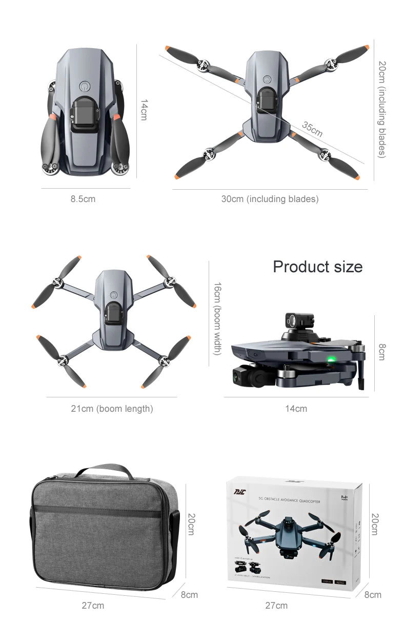 RG101 PRO Drone - Professional Control 3000Meters 8K Two Ax