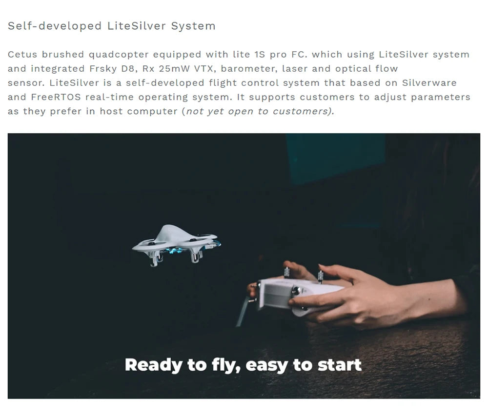 LiteSilver is self-developed flight control system that based on Silverware and