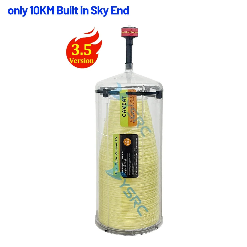 FPV Optical Fiber Image Data Module Relay Extender, Optical Link SKY, 0.44mm G657A2 spools (2–10km), 30km wired