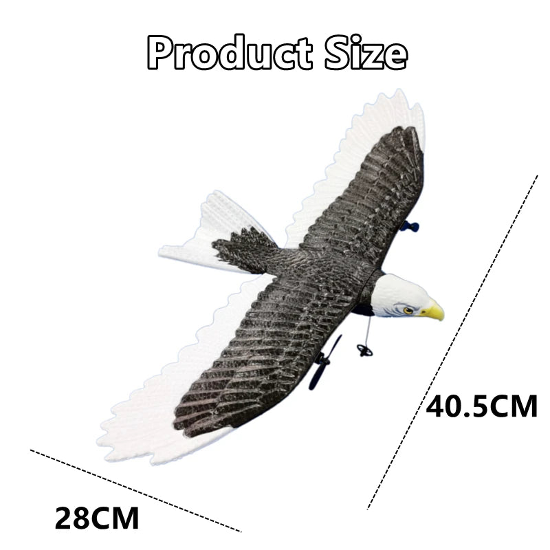 RC Plane Wingspan Eagle Bionic Aircraft Fighter Radio Control Remote Control Hobby Glider Airplane Foam Boys Toys for Children 14 FX-651 Material: EPP Wingspan: 405mm Length: