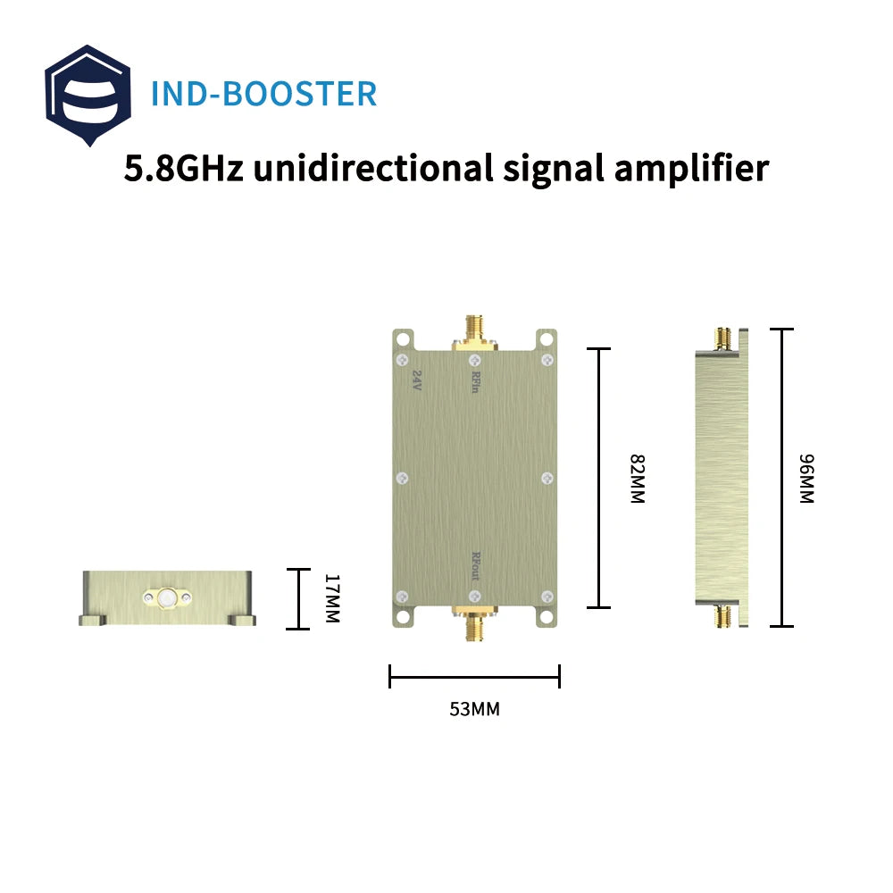10w 20w 40w 50w Anti Drone Device, IND-BOOSTER 5.8GHz unidirectional signal amplifier 2!