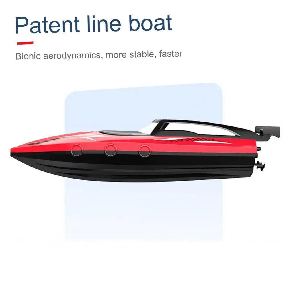 Kmoist 2.4GHz RC Boat, Bionic aerodynamics for stable, fast patent line boat.