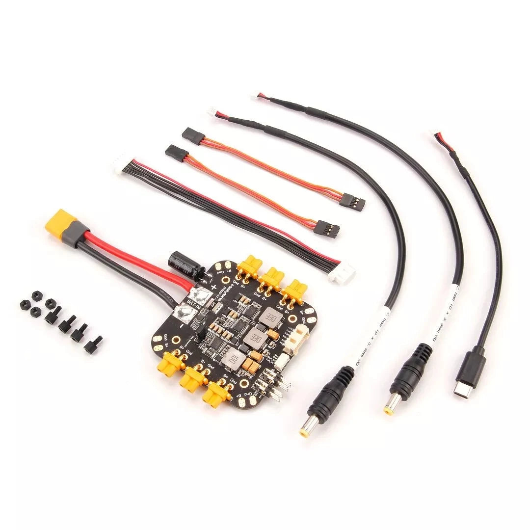 Holybro PM03D Power Module For  Pixhawk 5X Flight Control has both XT-30 & XT-60 connectors preinstalled for motor ESCs Battery