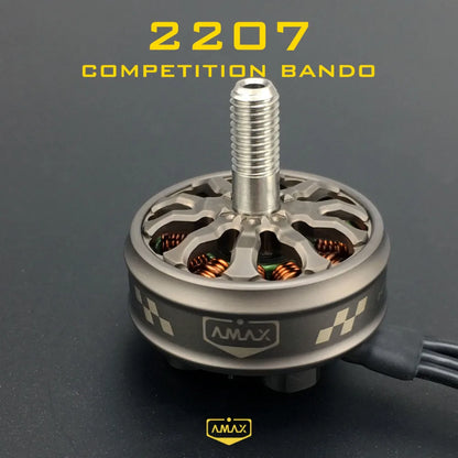 AMAX 2207 Bando Competition Brushless Motor for FPV Racing, ultra robust.