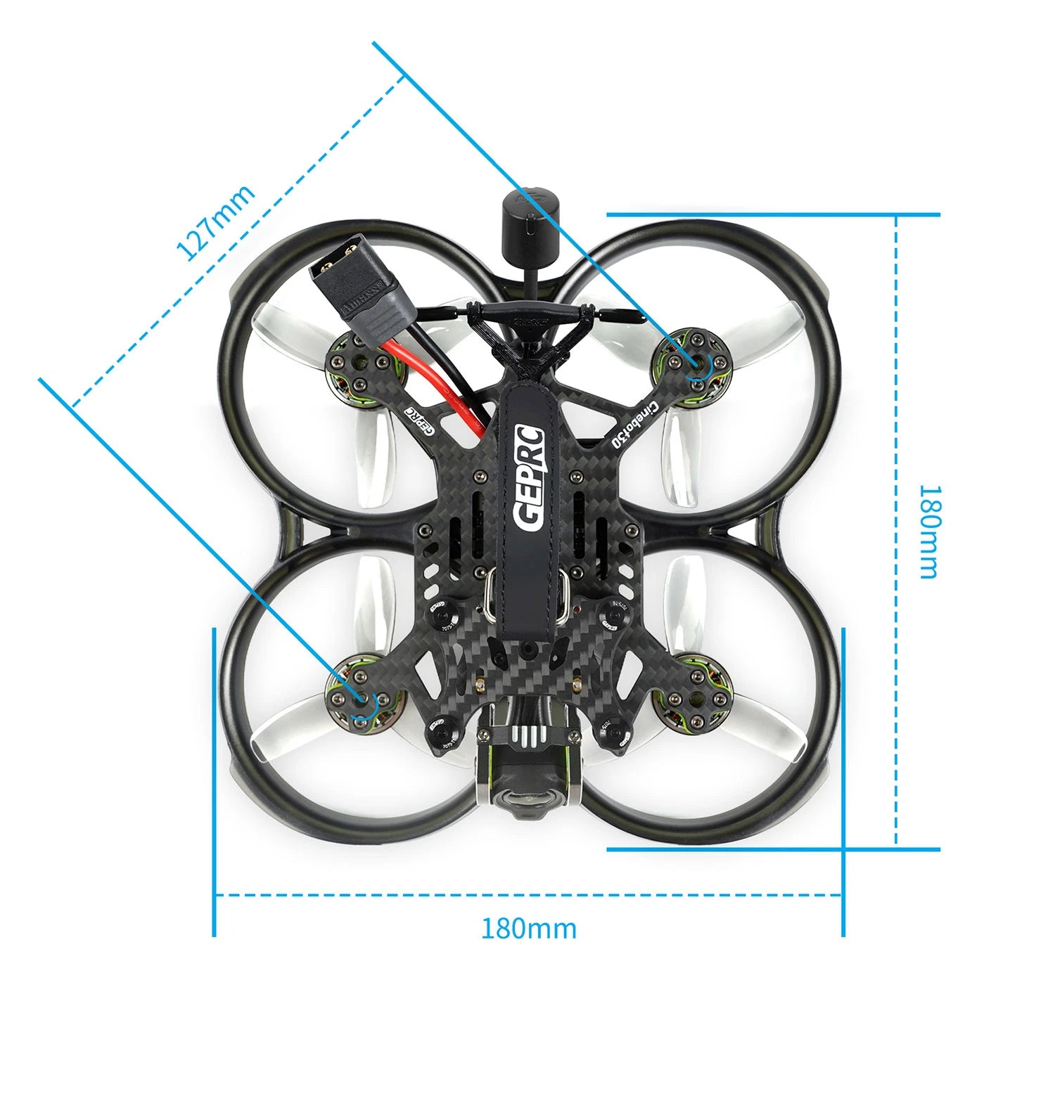 GEPRC Cinebot30 FPV Drone HD O3 System 6S 2450KV VTX O3 Air Unit 4K 60fps Video 155 Wide-angle RC FPV Quadcopter Freestyle Drone 22 GEPRC Cinebot30 FPV Drone, Quick-disassembly design, only need to remove 6 screws to upgrade