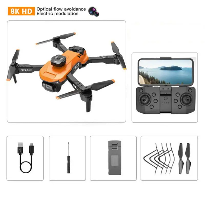 S12 Drone, Drone with optical flow tech and HD camera for smooth flight and clear visuals.