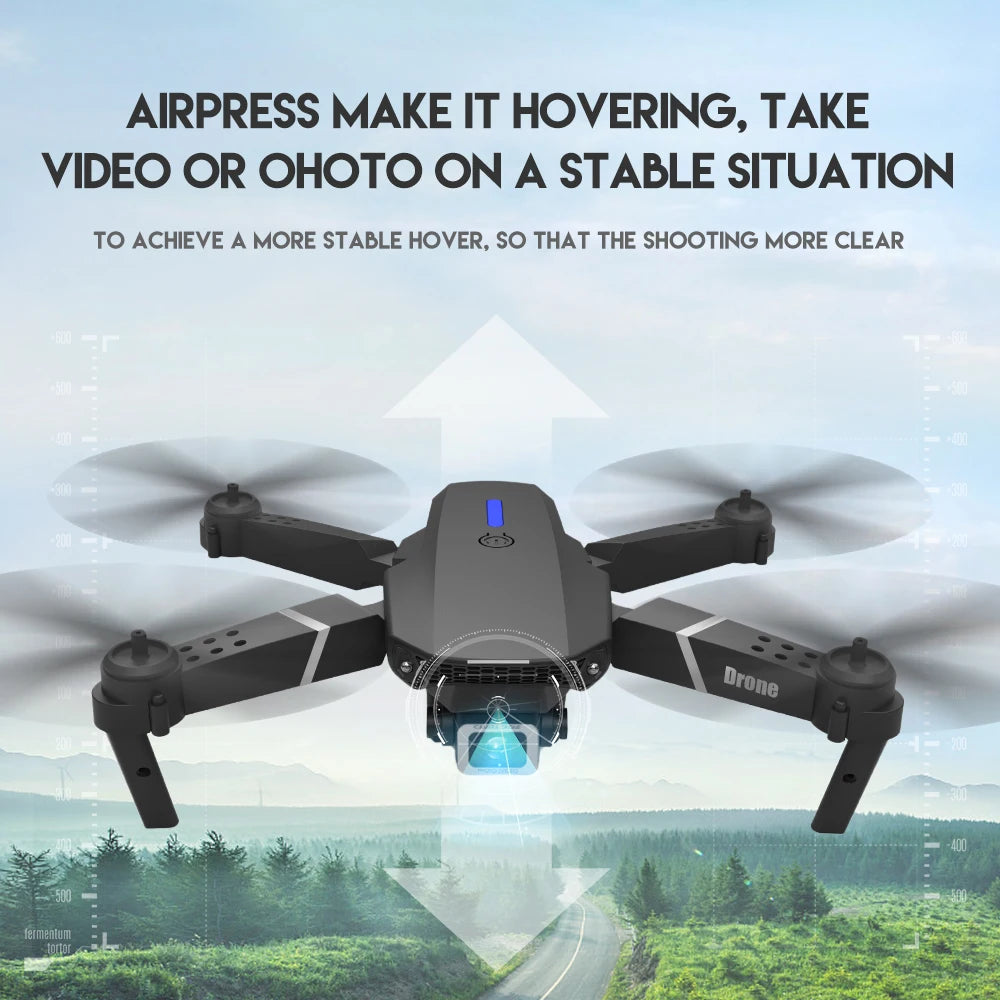 E88 Pro Drone, airpress make it hovering, take video or ohoto