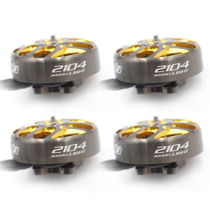 RCINPower GTS V3 2104 3000KV brushless motor, ideal for FPV racing drones with high performance and efficiency.