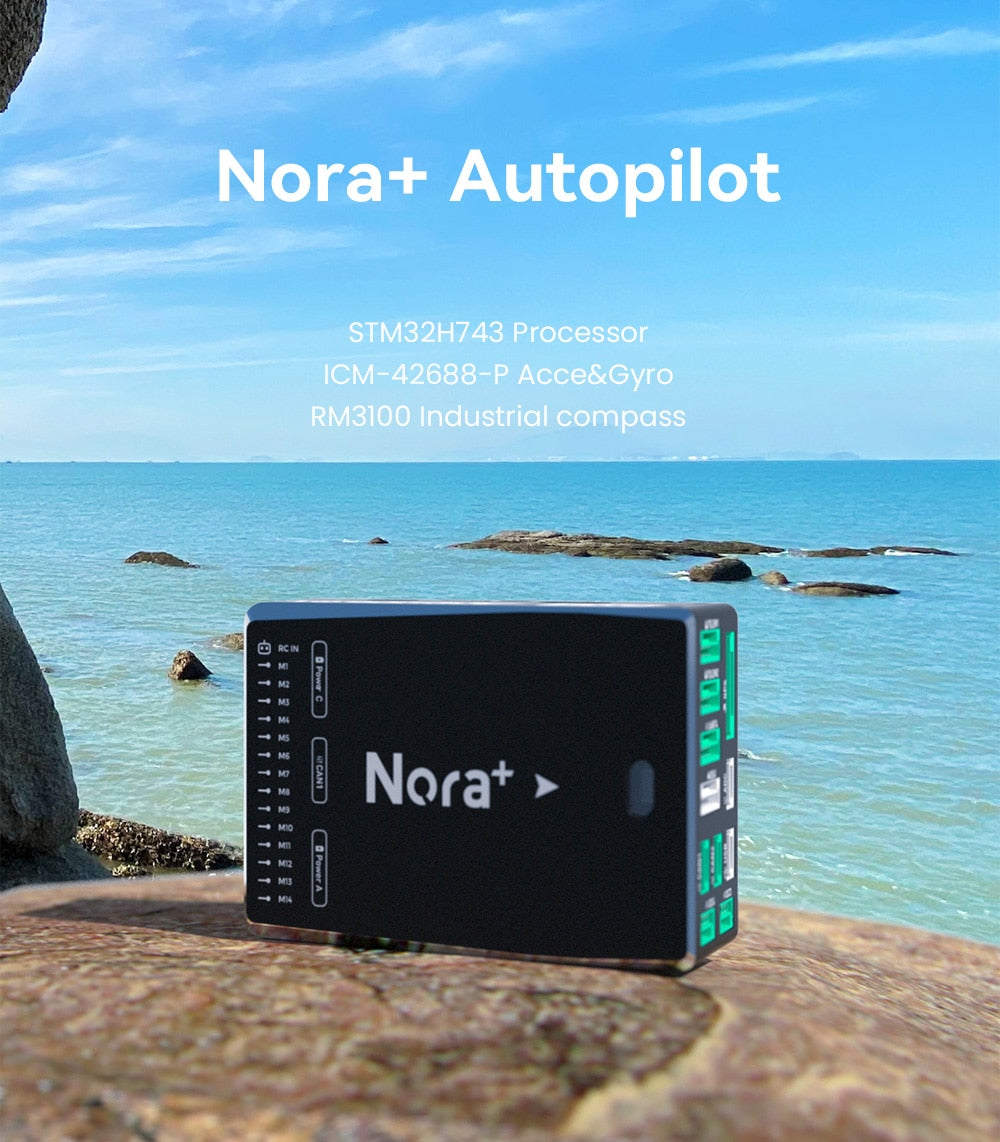 CUAV Nora+ Open Source Flight Controller, AccesGyro RM3IOO Industrial compass Ret Norat 