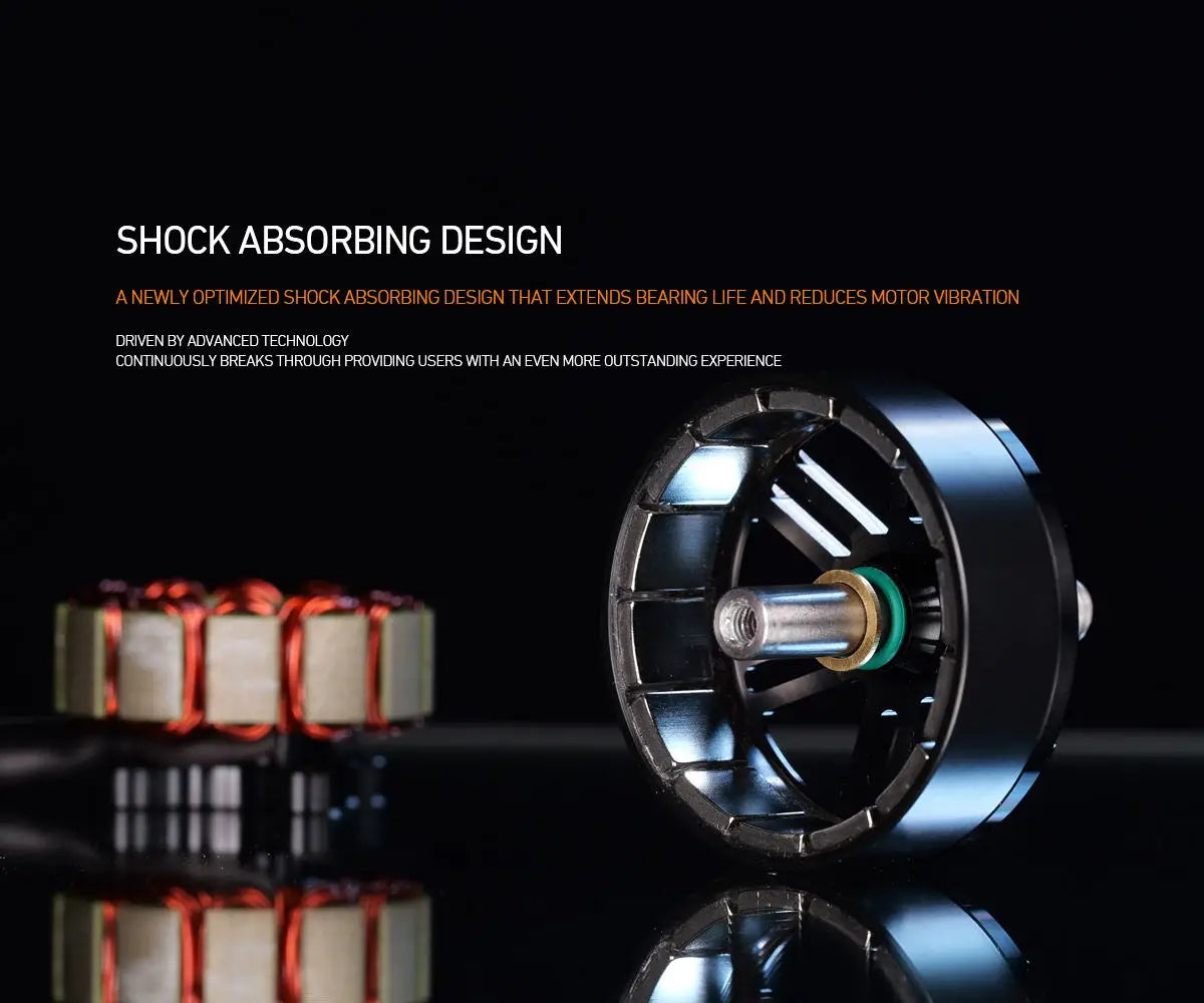 MAD BSC3115 FPV Drone Motor, Advanced shock-absorbing design for smooth operation and reduced vibration.
