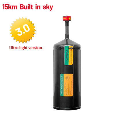 FPV Optical Fiber Image Data Relay Extender Module 0.26mm, 3–20KM Reel, Anti‑Interference SKY End