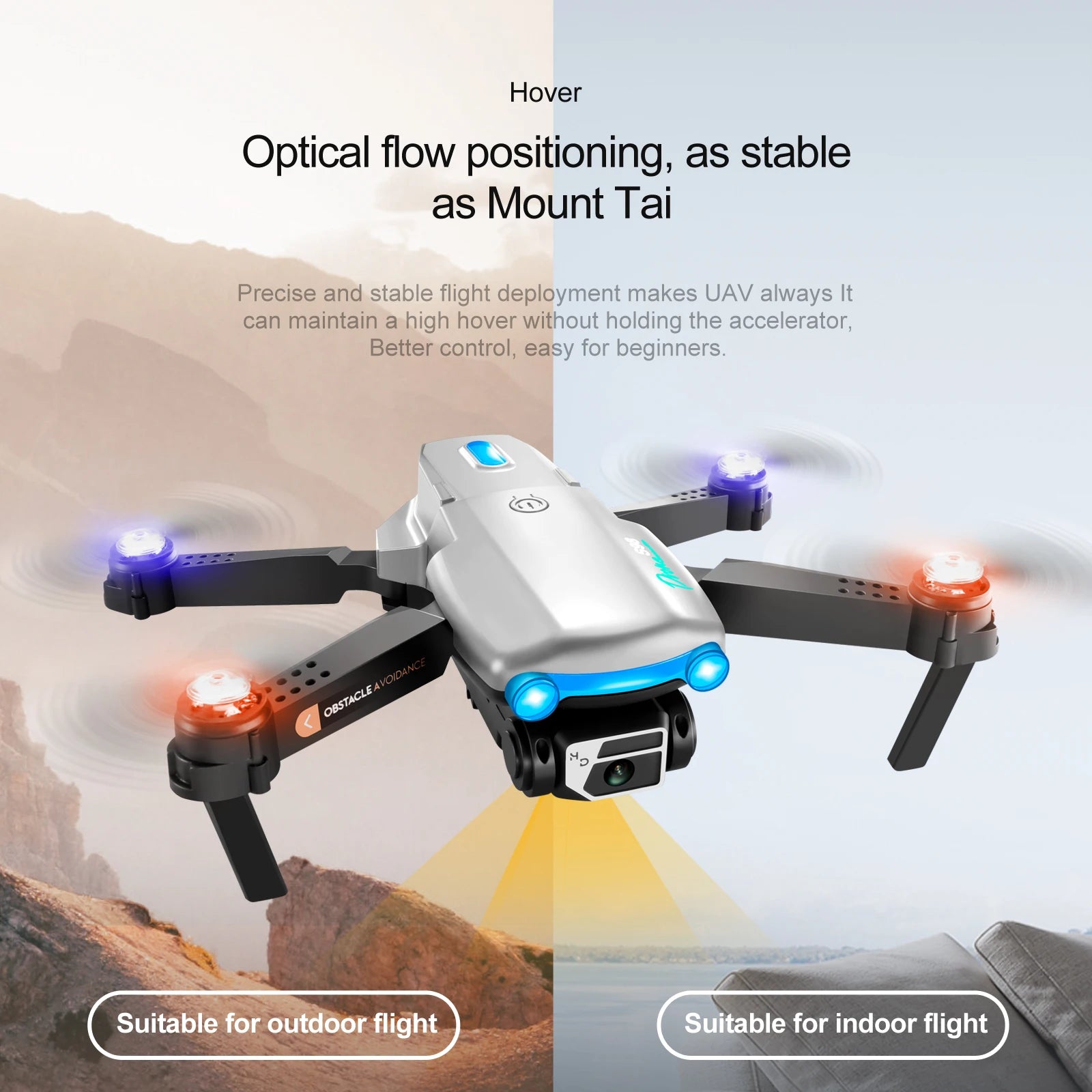 S98 Drone, uav can maintain a high hover without holding the accelerator