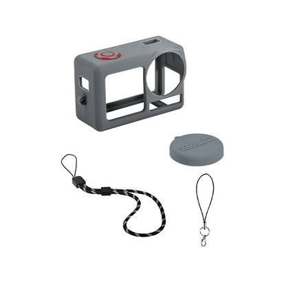 STARTRC Silicone Protective Cover for DJI Osmo Action 5 Pro, Full Protector Case with Lens Cap & Lanyards, 22g, 80*50*33mm