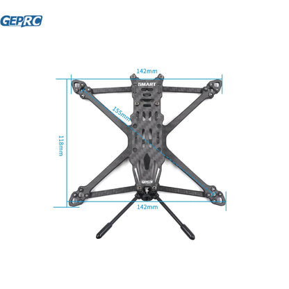 GEPRC GEP-ST35 Frame - Suitable For Smart 35 Series Drone Carbon Fiber Frame For RC FPV Quadcopter Replacement Accessories Parts