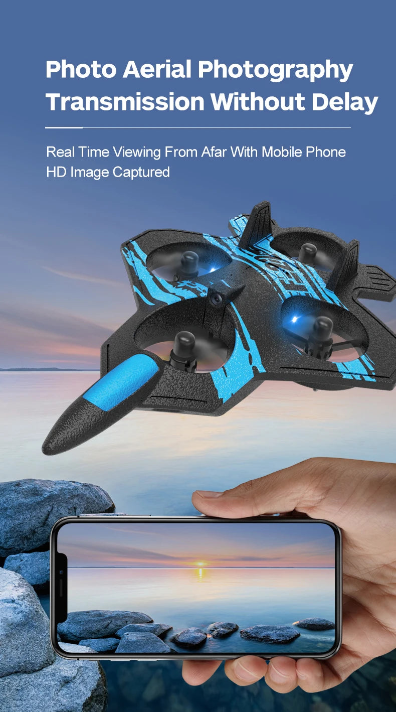 F22 Foam RC Plane, Photo Aerial Photography Transmission Without Delay Real Time Viewing From Afar With Mobile Phone