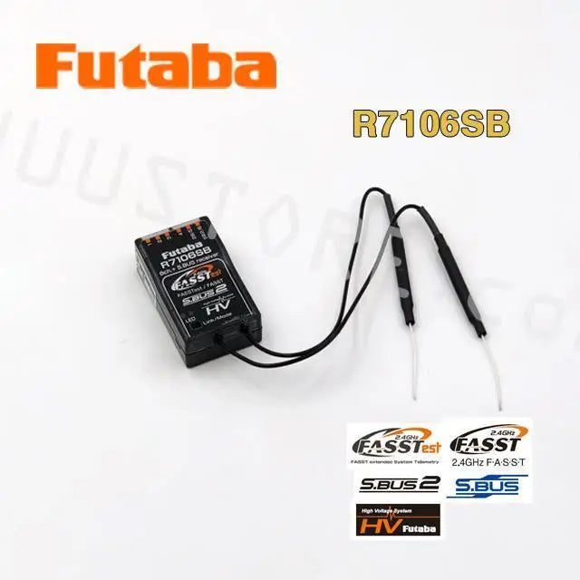 Futaba R7106SB, Receiver for model aircraft with fast controls and high-voltage functions for precise flight.