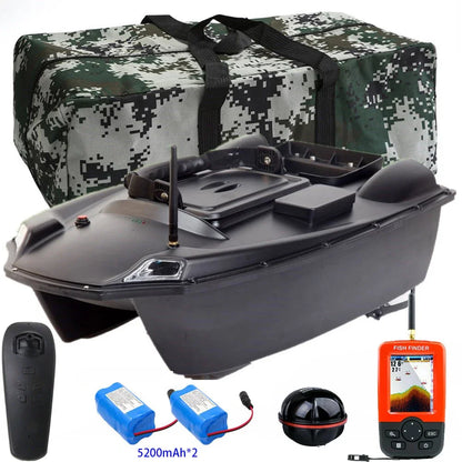 T888 GPS RC Boat Fishing Bait Boat, 3KG Load, Dual Motors, 2 Bait Bins, 500m Range, Smart One‑Key Return