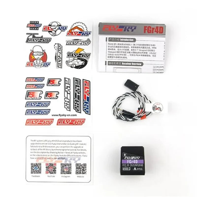 FlySky FGR4D 4CH 2.4G Receiver - Bidirectional Receiver For RC Car Remote Control 7 FlySky FGR4D 4CH 2.4G Receiver, FlySky FGR4D 4CH