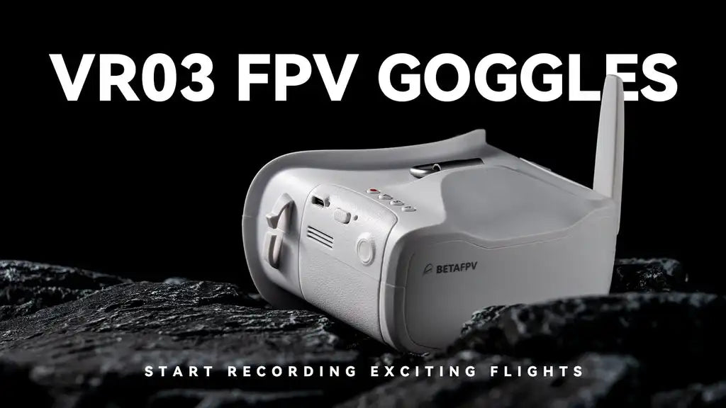 BETAFPV VR03 FPV Goggles - 64GB Storage DVR Recording 48CH RC FPV Racing Drones 7 BETAFPV VR03 FPV Goggle, FPV goggles have a foam sponge faceplate and a three-sided