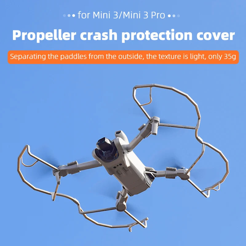 Drone Propeller Guard for DJI Mini 3 /MINI 3 Pro, Drone Propeller, Mini 3/Mini 3 Pro Propeller crash protection cover . only 35g; texture