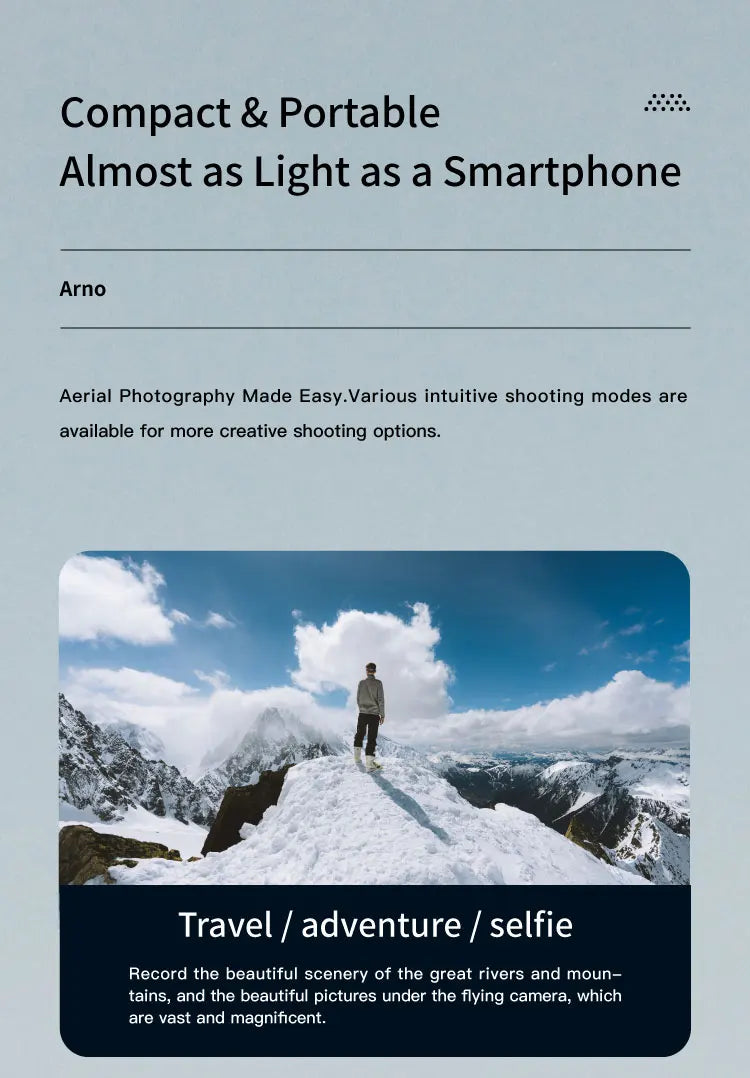 C-FLY Arno SE MAX Drone - Profesional 4K HD Camera 3-Axis Micro Gimbal 5G Wifi GPS Drone With HD Camera FPV Brushless Foldable RC Quadcopter Professional Camera Drone 56 C-FLY Arno SE MAX Drone, Arno Aerial Photography Made Easy Various intuitive shooting modes are available for more creative