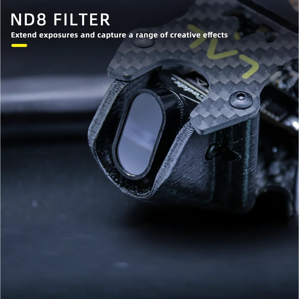 TCMMRC LAL5.1 Drone Kit - HD Professional Radio Control Drone Kit Wheelbase 225mm 2507 2600kv Brushless Motor with 4K Dual Camera Quadcopter 10 TCMMRC LAL5.1 Drone, ND8 FILTER Extend exposures and capture a range of creative effects