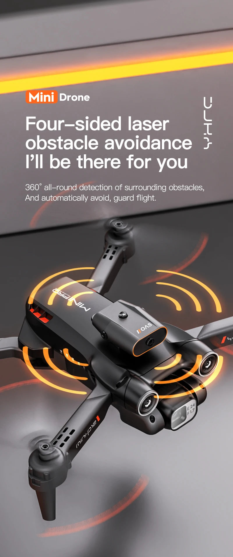 P12 Drone - Obstacle Avoidance Folding 4K HD Drone Optical Flow Quadcopter HD Aerial Photography RC Aircraft Kids Toys Gifts 34 P12 Drone, mini drone four-sided laser % obstacle avoidance pii be