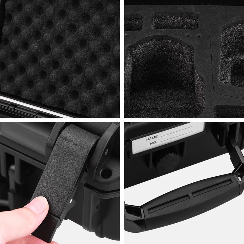 Hard Shell Carrying Box for DJI Mini 3 PRO Portable Storage Case Waterproof Explosion-proof Suitcase Drone RC Controller Accesso 12 the Drone and all accessories are not included in the box . 1-3mm error due