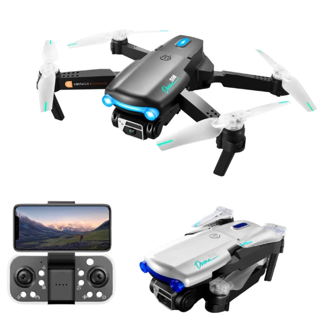 S98 Drone - 4K Çift Kamera 1080P Wifi HPV Yükseklik Tutma RC Katlanabilir Quadcopter Dron Rc Helikopter Drone Hediye Oyuncaklar