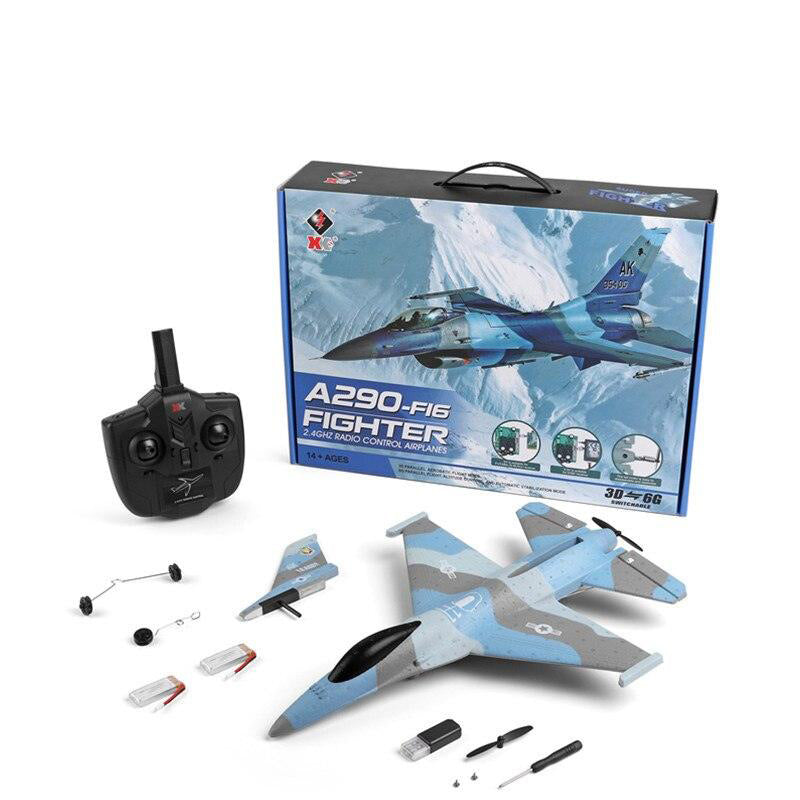 Wltoys A290 F16 3CH RC Airplane - 2.4G Remote Control Fixed Wing A200 RC Airctaft Landing Glider Planes Model Foam Toys For Boys