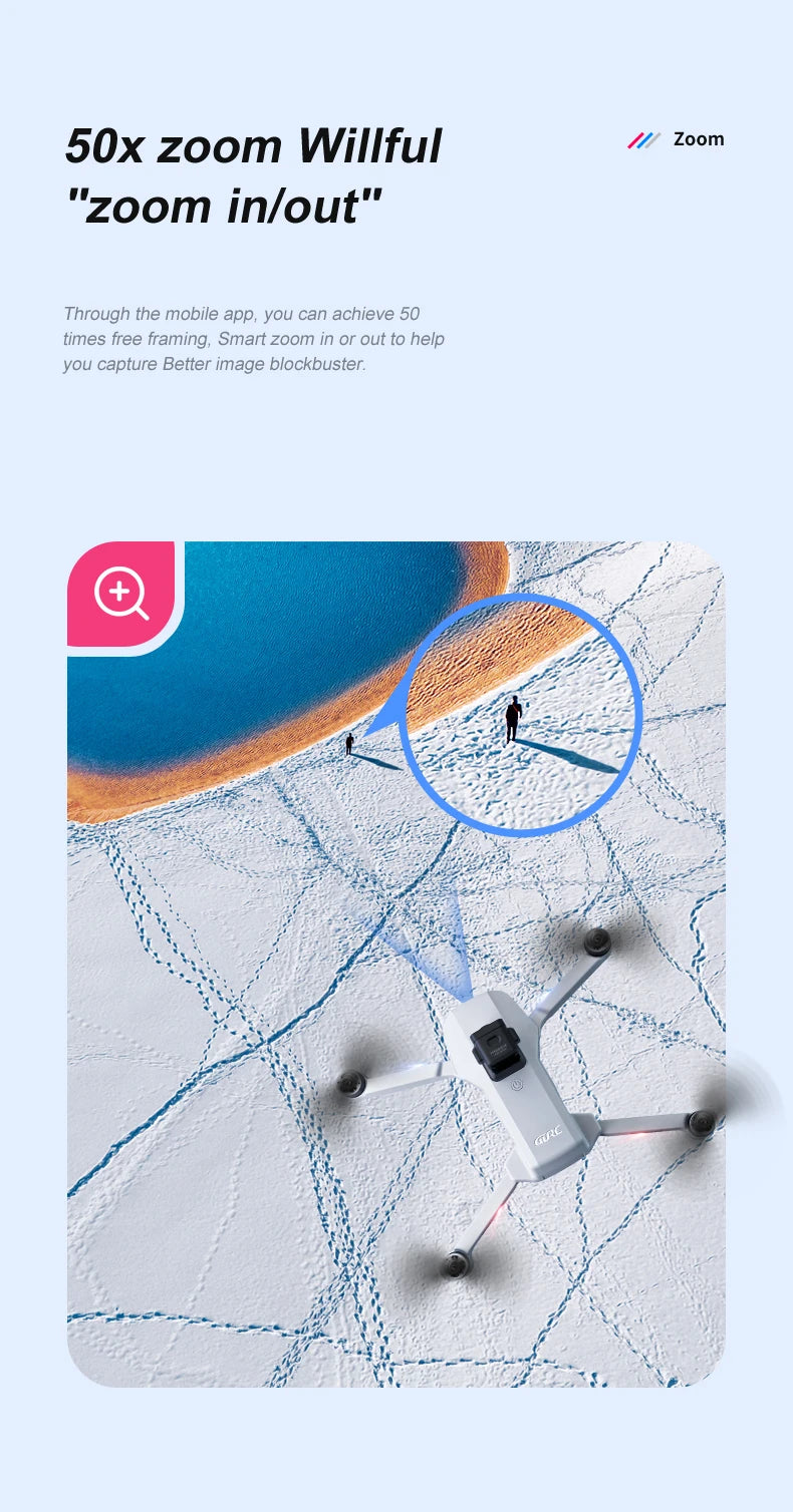 F8S Drone, GPS 8K HD Professional Dual Camera Distance 2000