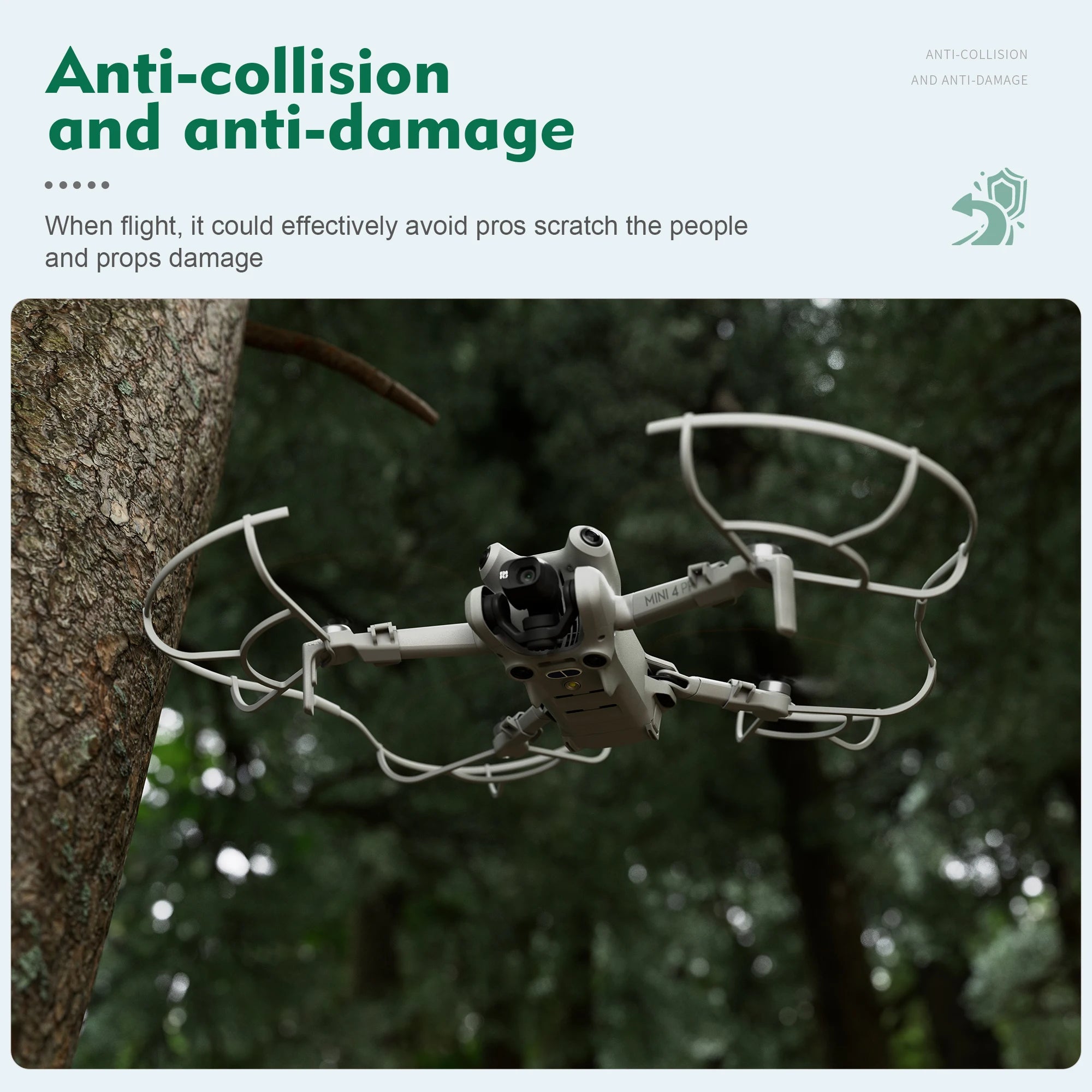 For DJI Mini 4 Pro Propeller Guard - Blade Protective Cover Anti-collision Ring Landing Gear Foldable Extended Legs 13 For DJI Mini 4 Pro Propeller Guard, ANTI-COLLISION Anti-collision and anti-damage