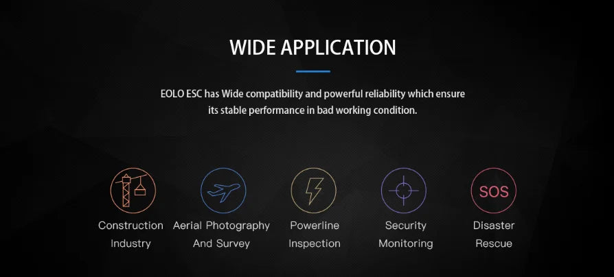 SUNNYSKY EOLO 40A Pro ESC, EOLO ESC has Wide compatibility powerful reliability which ensure its stable performance in bad working