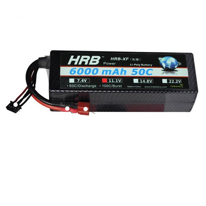 2PCS HRB 7.4V 2S 3S 4S Lipo Battery - 6000mah 7000mah 60C Твердий футляр T Plug XT60 Сумісний з 1/8 1/10 Масштаб 1/8 1/10 Автомобіль Дрон FPV Вертольоти Іграшки