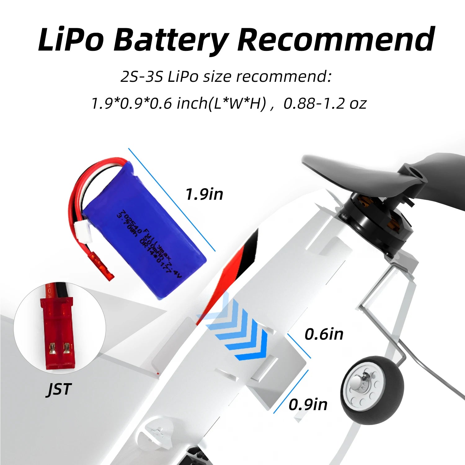 Radiolink A560 Airplane - RTF PNP 4CH RC Plane 580mm Wingspan 6 Modes Ready to Fly 3D EPP Trainer Beginner Set Gyro Assist System 17 Radiolink A560 Airplane, Battery Recommend 25-35 LiPo size recommend: 1.9*0.9*