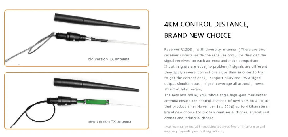 RadioLink AT10 II, ensune the control distance of new version ATLOI( nan product after