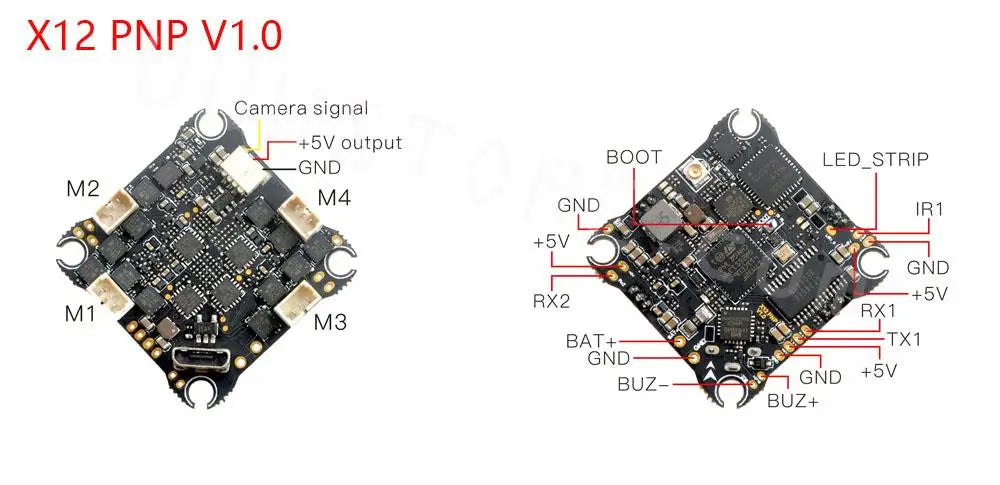 HappyModel X12 AIO 5-IN-1 Flight controller, you could get unbelievable RX and VTX range by using this flight controller