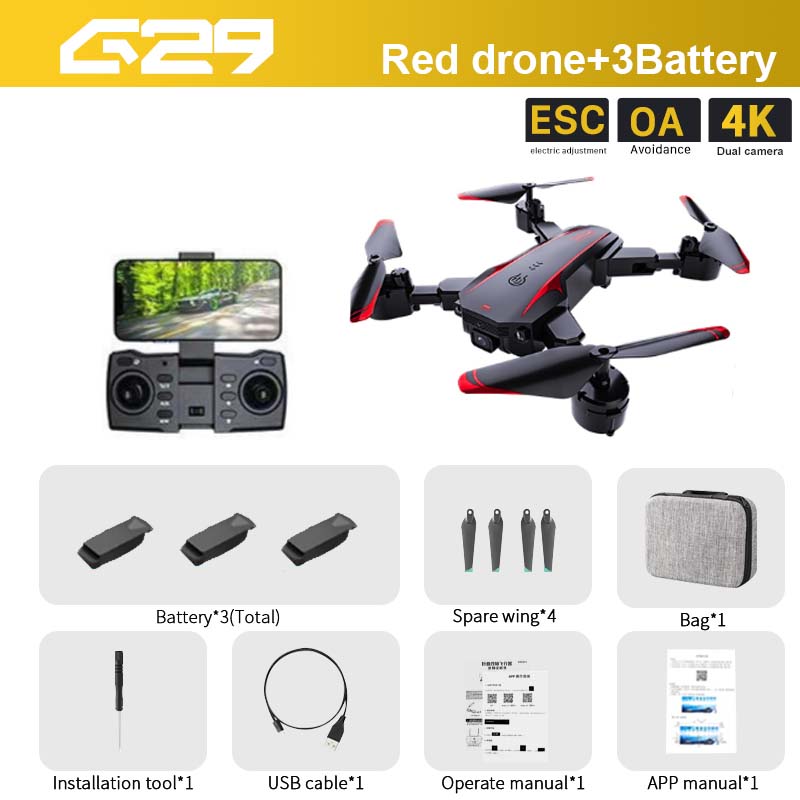 G29 Drone, 3Battery ESCIA 4K nn cini