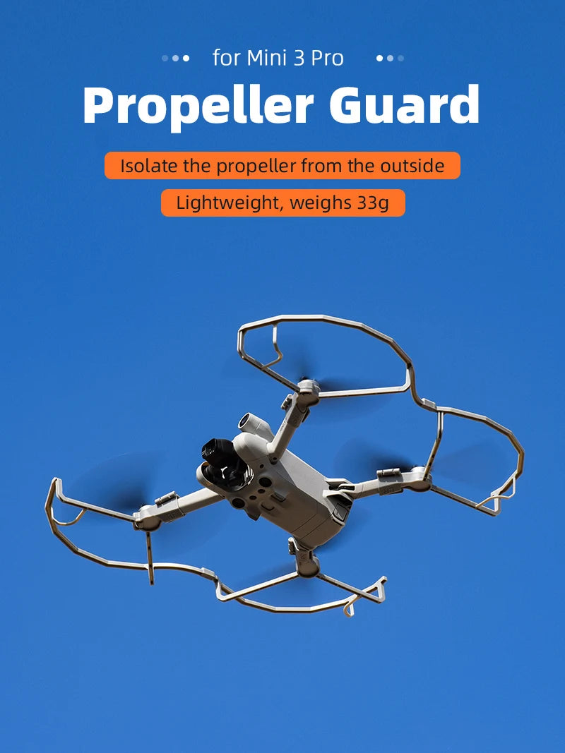 Propeller Guard for DJI Mini 3 Pro Drone, Pro Propeller Guard Isolate the propeller from the outside Lightweight, weighs 33