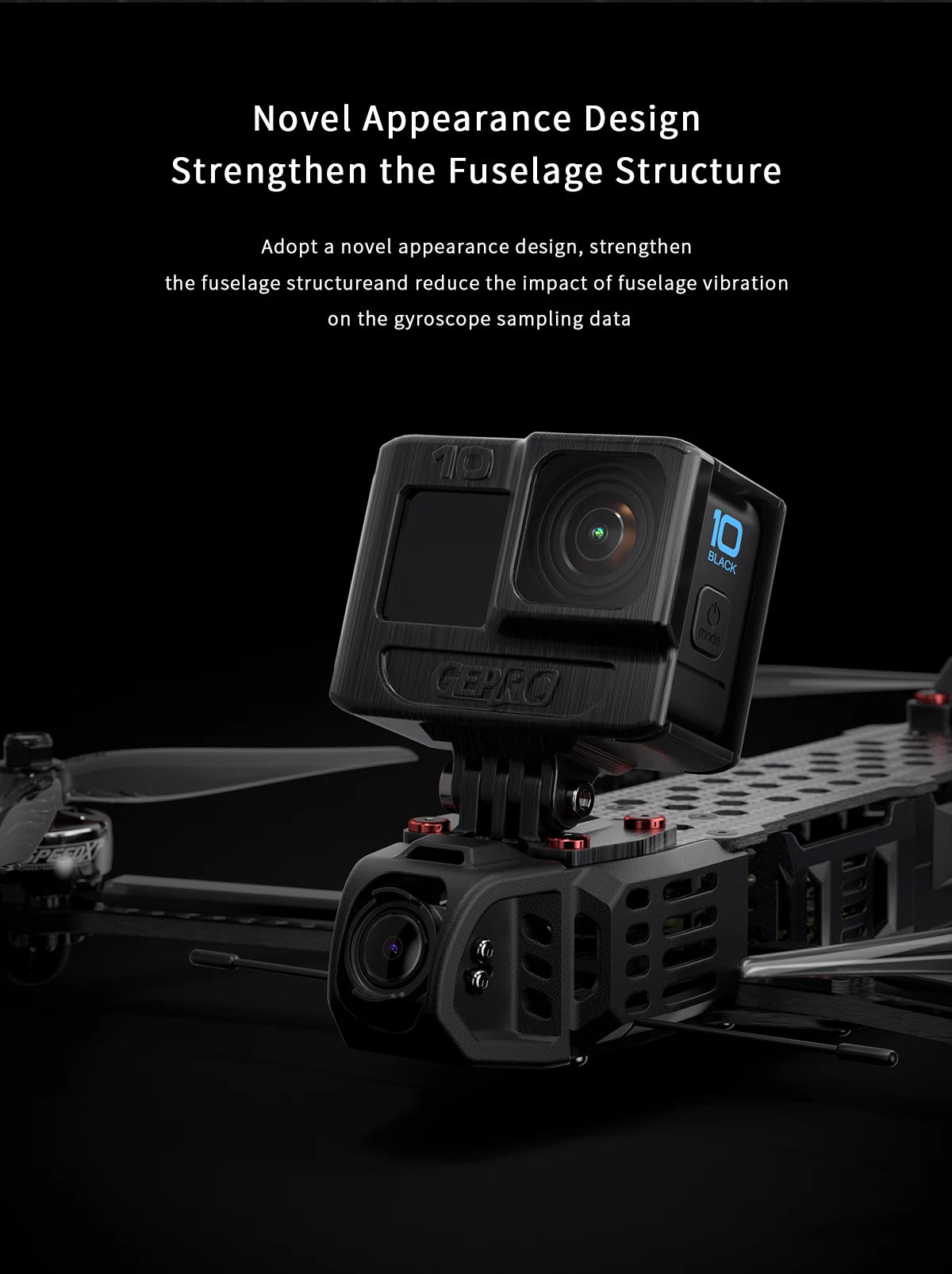 GEPRC Crocodile75 V3 HD - O3 Long Range FPV 7.5inch 6S TAKER 32Bit 128K 60A Stack O3 Air Unit SPEEDX2 2806.5 1350KV Motor GPS FPV 9 GEPRC Crocodile75 V3 HD - O3 Long Range FPV, GEPRC Crocodile75 V3 HD, Novel Appearance Design Strengthen the Fuselage Structure Adopt a novel appearance design