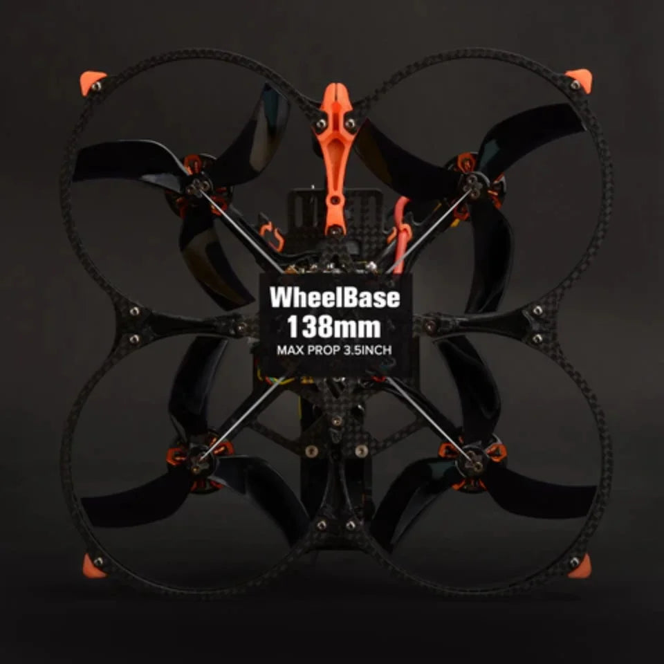 AIKON GEEK-35CF FPV Drone - 3.5" 6S 1800KV PERFORMANCE HD FPV DRONE W/ CADDX NEBULA PRO Digital HD System for FPV Part 9 AIKON GEEK-35CF FPV Drone, WheelBase 138mm MAX PROP 3 SINc