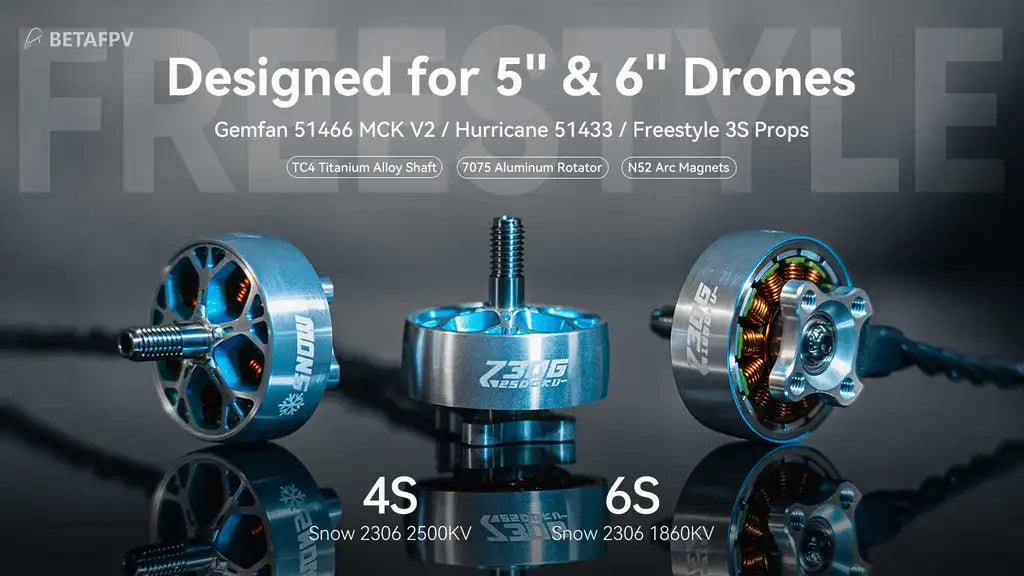 BETAFPV Snow 2306 Brushless Motors 1860KV/2500KV 7 BETAFPV Snow 2306 Brushless