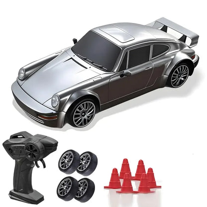 4WD Remote Control Car 1/24 RC Drift Car 20KM/H High Speed Turbo 2-Speed Acceleration LED Lights Racing Car Kid Adult Toys Gifts