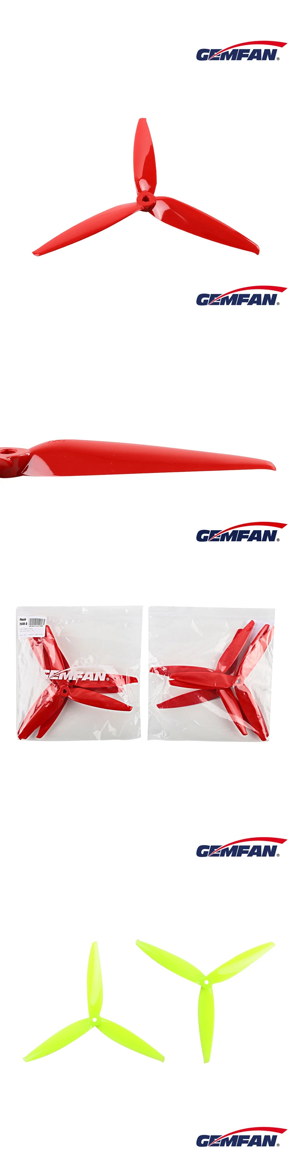 2/6/12Pairs Gemfan Flash 7040 Propeller. GMFAN: GZMFAN GMFANS MLiALE