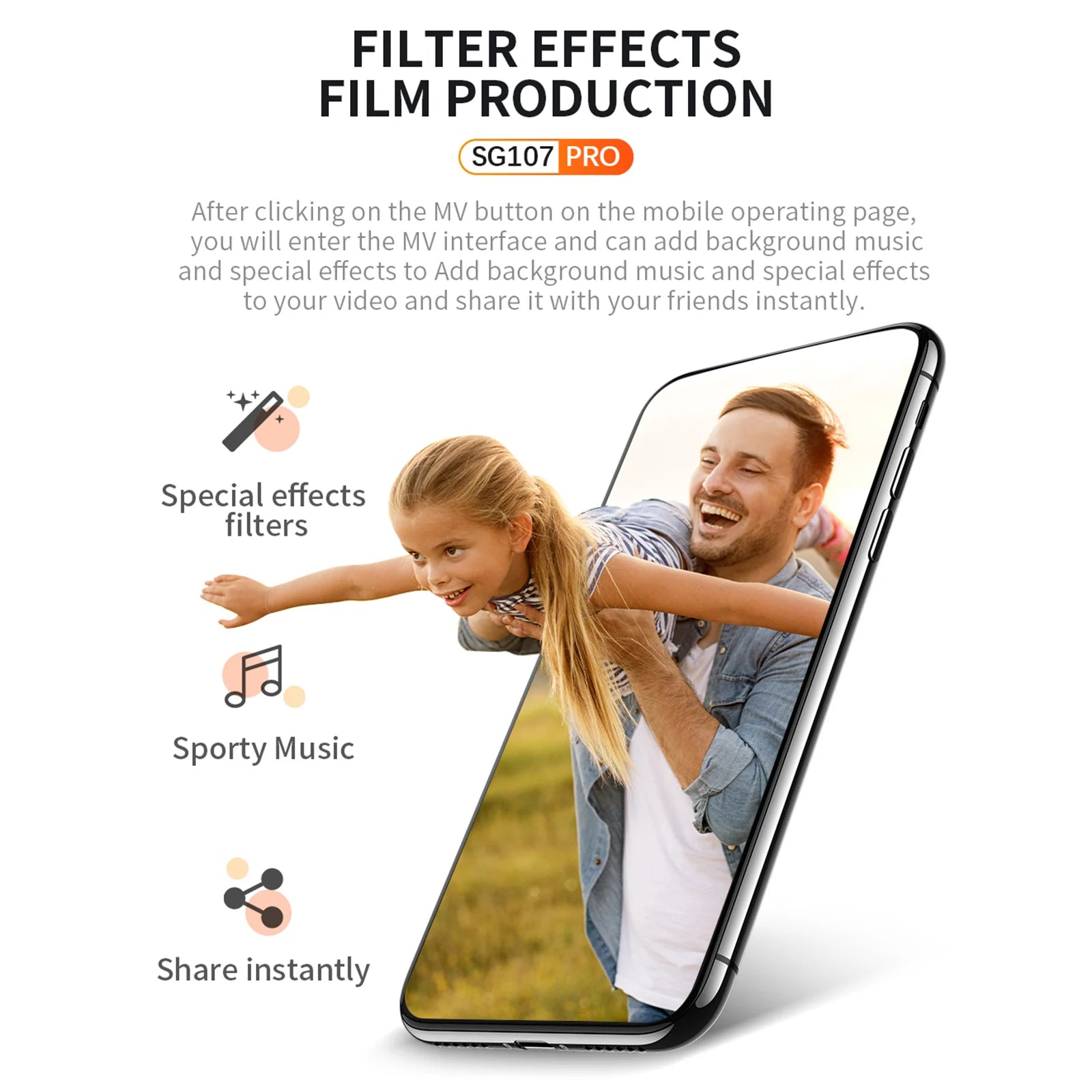 ZLL SG107 Pro Drone - GPS 4K HD Dual Camera FPV Brushless Motor RC Quadcopters 1200m Remote Control Distance for Boys Adults 22 ZLL SG107 Pro Drone, special effects filters can be added to your video and share it with your