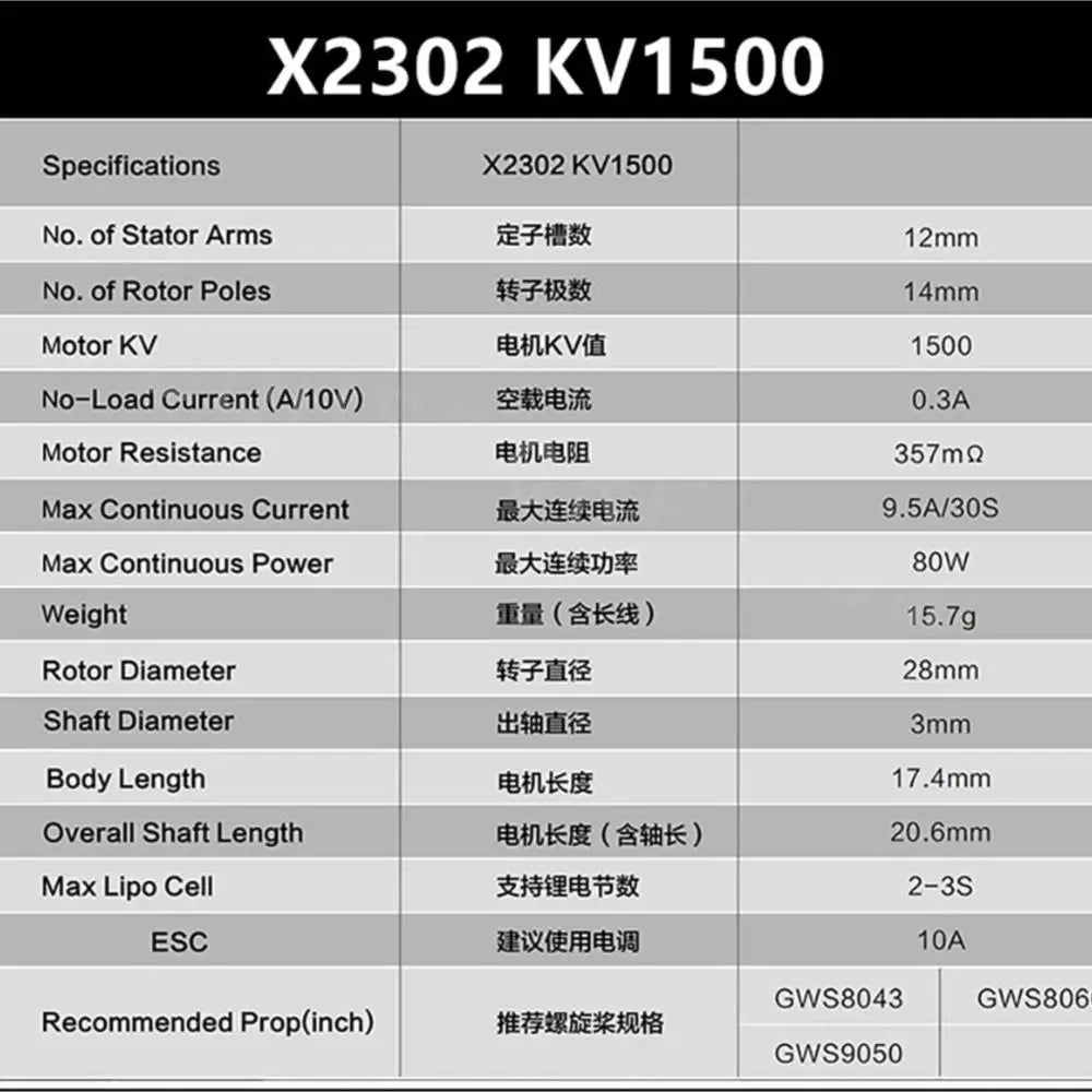 Sunnysky F3P Indoor Power Motor - X2302 X2304 X2305 1400KV 1480KV 1500KV 1620KV 1650KV 1800KV 1850KV motor for RC models 13 Sunnysky F3P Indoor Power Motor, X2302 KV15OO No. of Stator Arms 3713 12mm